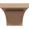 Ekena Millwork 8"W x 16"D x 8"H Wide Viola Rough Cedar Woodgrain TimberThane Corbel, Primed Tan CORUR08X16X08VIORCPR - alternate 3